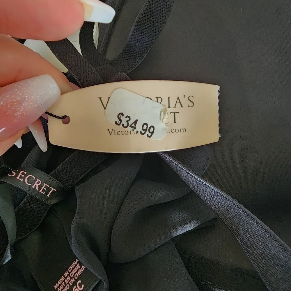 Victoria's Secret Women's Black Open Front Lingerie Size 36 C.